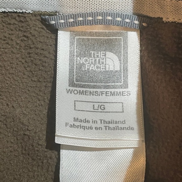 The North Face TKA 100 Fleece 1/4-Zip Pullover Brown/Blue UPF 50 - Women’s Large - Picture 7 of 13